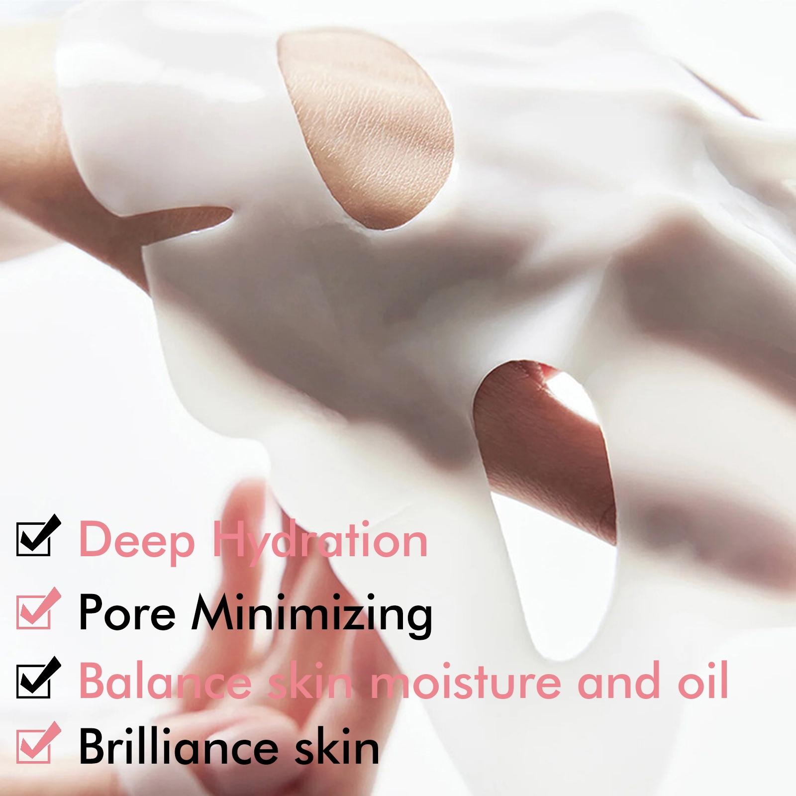 20pcs Bio Collagen Intense Hydration Mask, Deep Moisturizing & Brightening, Rich in Hyaluronic Acid, Nourishes Skin & Anti-Dryness