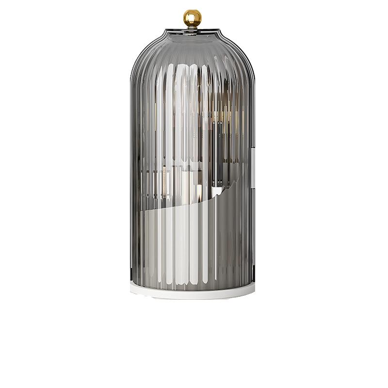 Rotating Electric Toothbrush Holder with Lid, Dustproof Toothpaste Rack, Bathroom Vanity Storage Box, Organizer, Creative Gift for Father's Day