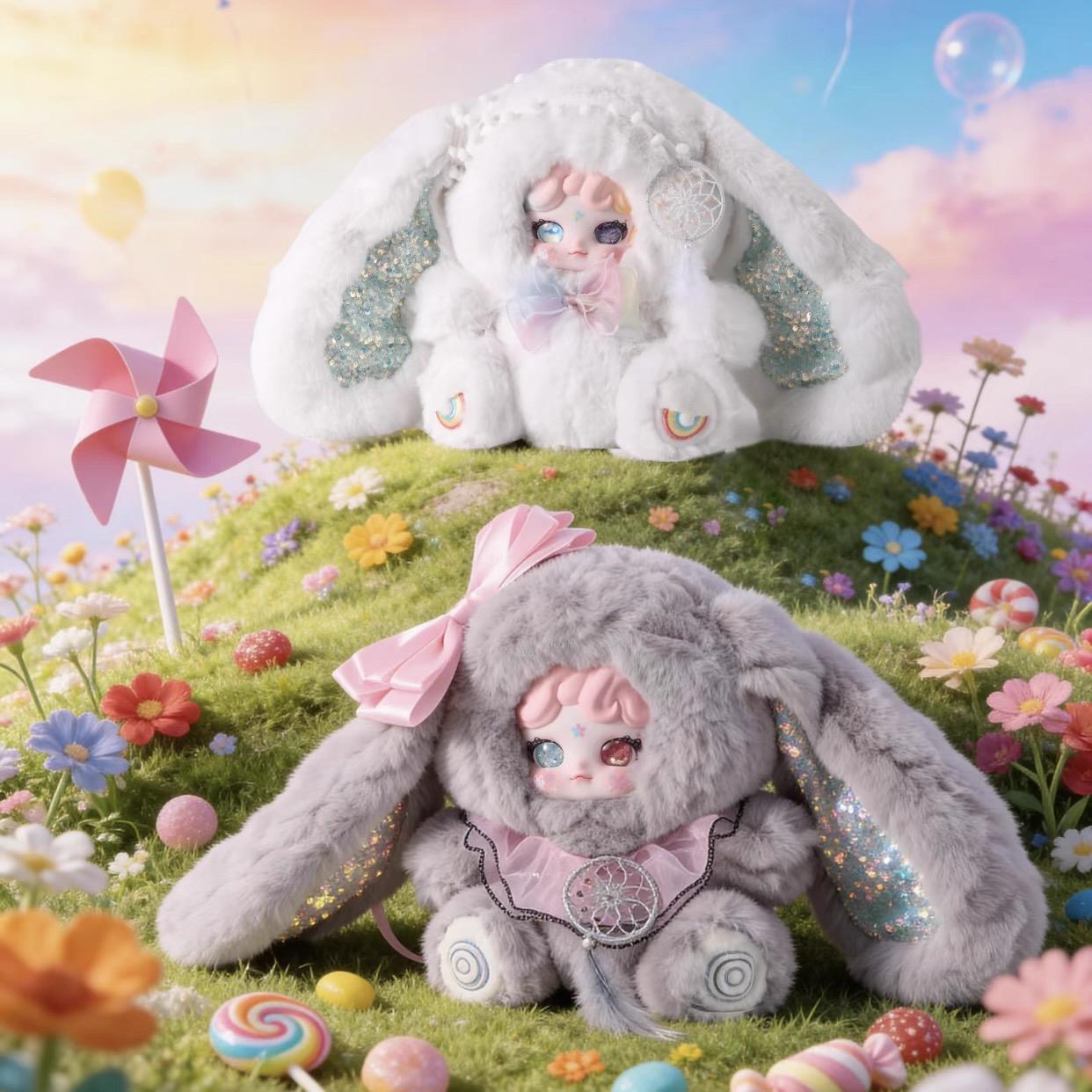 Bella 600% Dream-Catcher Rabbit Series Plush Blind Box | 6+2 Hidden| Feather Bead Plush Decor