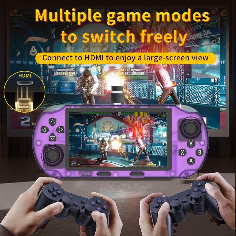 Portable Retro Handheld Game Console, 4.5 Inch IPS Screen, Open Source Mini Gaming Device, Long Battery Life, TV Connection, Mp4 Player & E-Reader