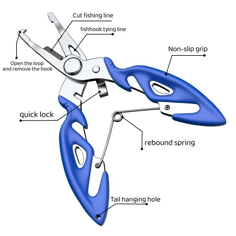 Multi-Functional Fishing Pliers Hook Remover, 4.9 Inch Fish Gripper Tool, Durable Fishing Gear Accessory, Essential Angling Equipment
