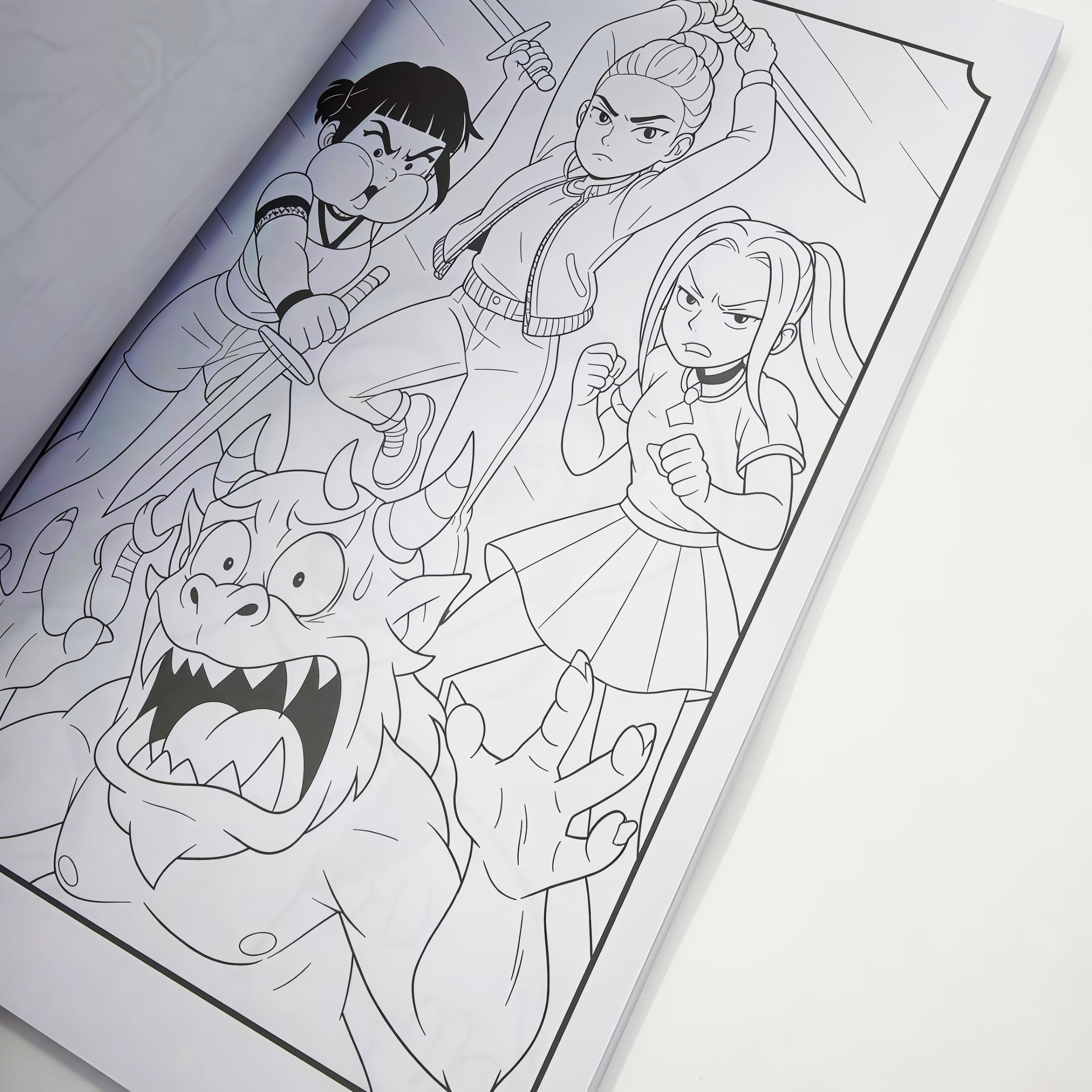 Kpop Devil Hunter Coloring Book, Perfect Gift for Fans, High-Quality Paper, Stress Relief and Creativity, Essential Art Supplies,Demon Hunters Kpop Merch