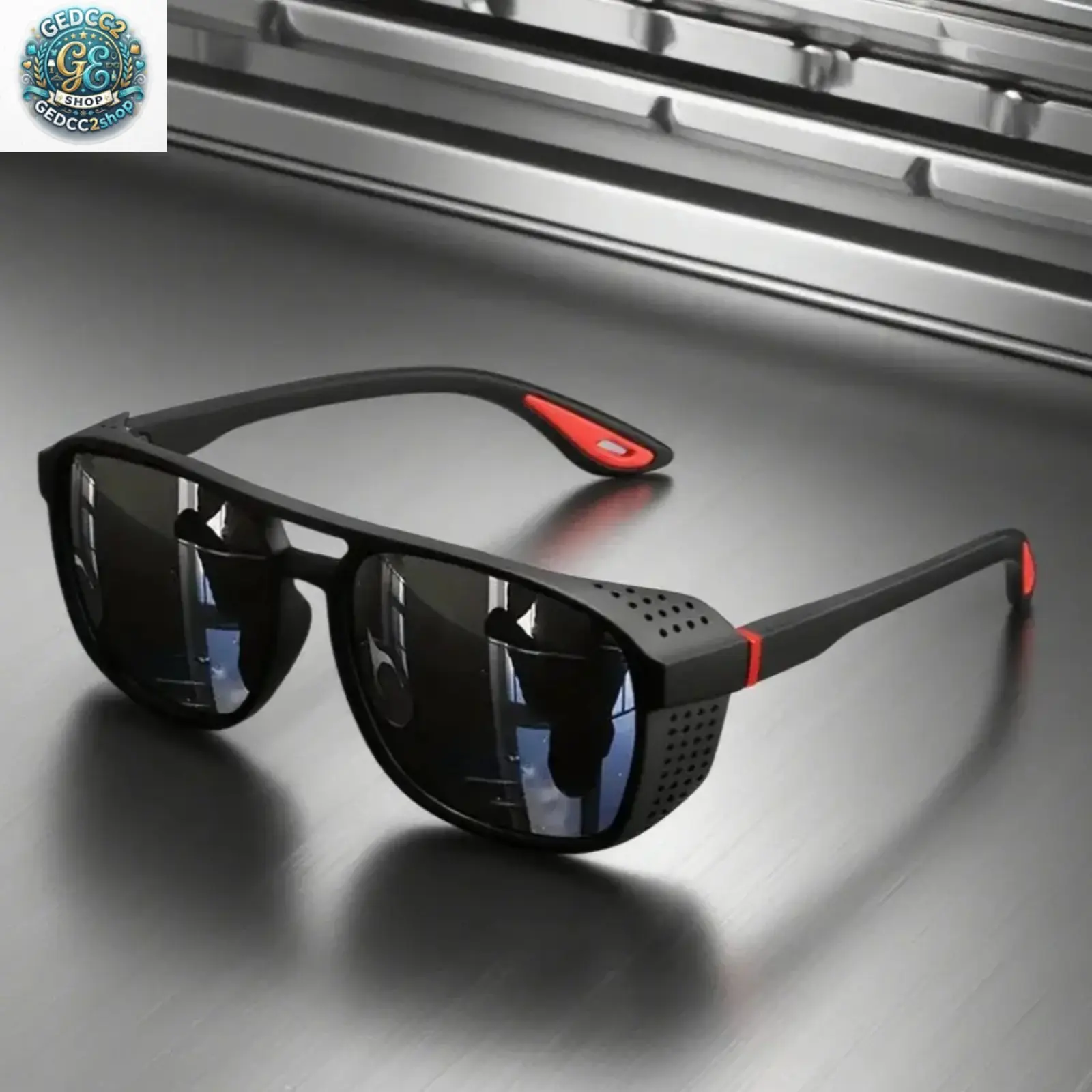 Men's Wraparound Shape Polarized Lenses Sports Sunglasses - Lightweight Frame, UV400 Protection, Windproof Eyewear for Running Cycling, Outdoor Sports