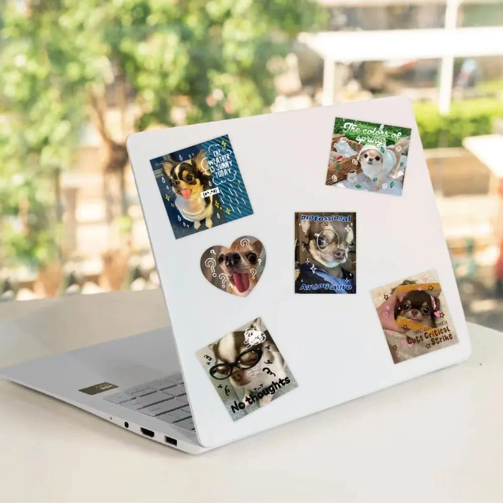 40Pcs Cute Chihuahua Dog Sticker Small Puppy Animal Decals for Notebook Decoration DIY Craft Scrapbook Journal Sticker Pack