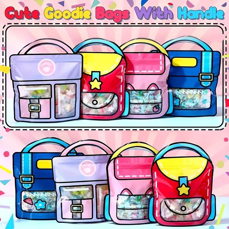 Colorful Transparent Window Plastic Gift Bags, Birthday Gift ...