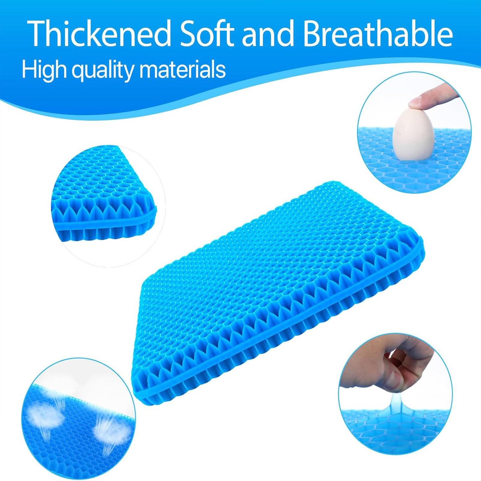 Double-layered honeycomb gel seat cushion is highly elastic, easy to carry, foldable, and detachable. It enhances airflow, keeping the bottom cool, and is suitable for those who sit for long periods in the office or car. It's also an excellent gift