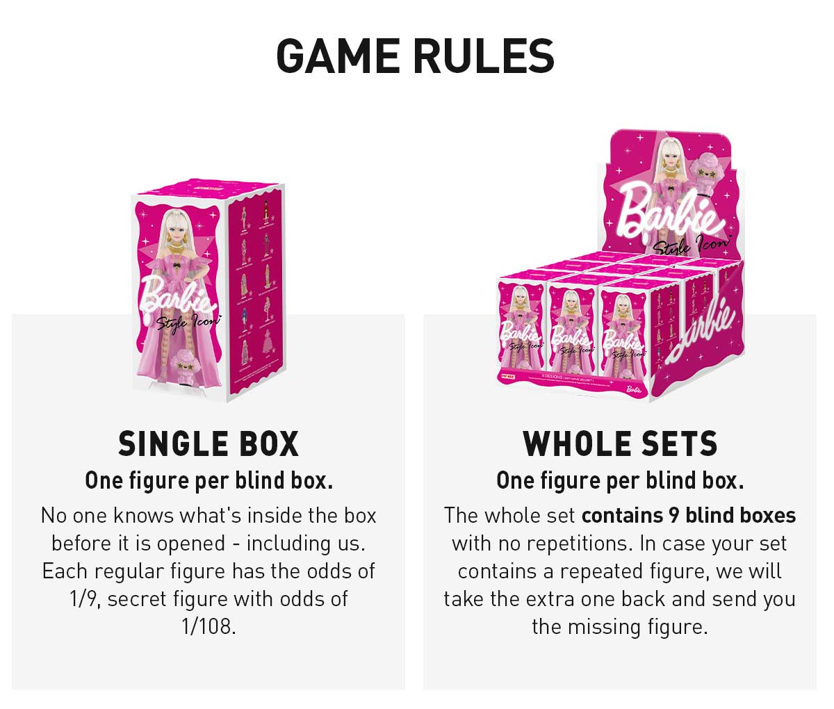 POP MART Barbie Style Icon Series Figures POP MART Barbie Style Icon Series Figures