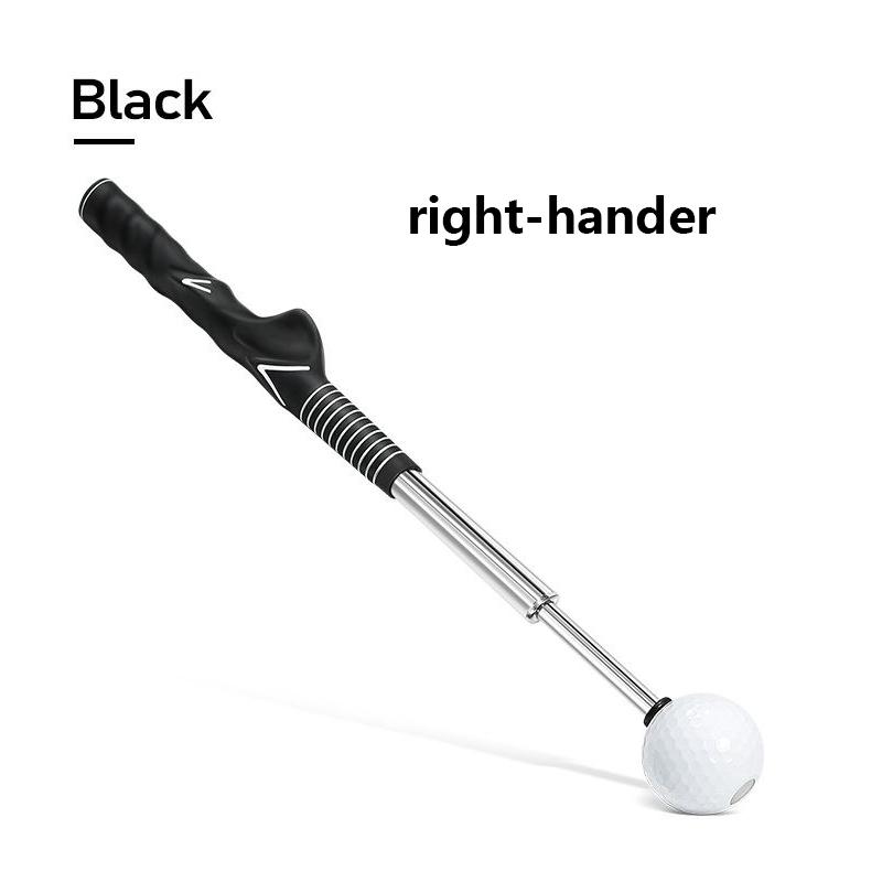 Golf Swing Practice Stick Adjustable Golf Indoor Swing Trainer Left Handed Right Handed Grip Compact Portable Rhythm Training Gesture Correction Golf Hitting Aid, Golf Training Aids