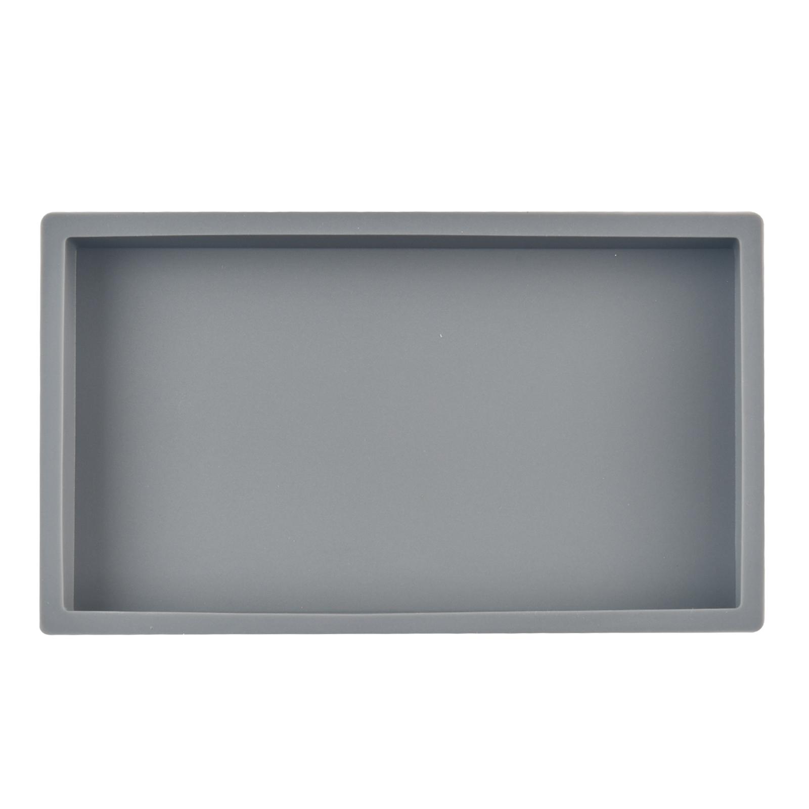 Rectangular Silicone Tray with Marble Pattern, Simple Design Crafted Home Organizer, Bathroom Trays for Dressing Table, Dining Table, Kitchen
