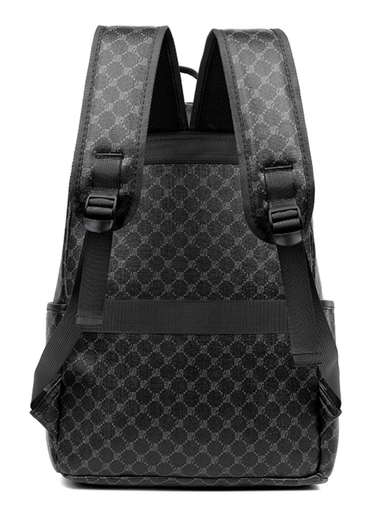 New Large Capacity Circle Pattern Backpack, Simple Fashion Casual Men's Backpack, Ideal for Students, Office Commute, Short Trips