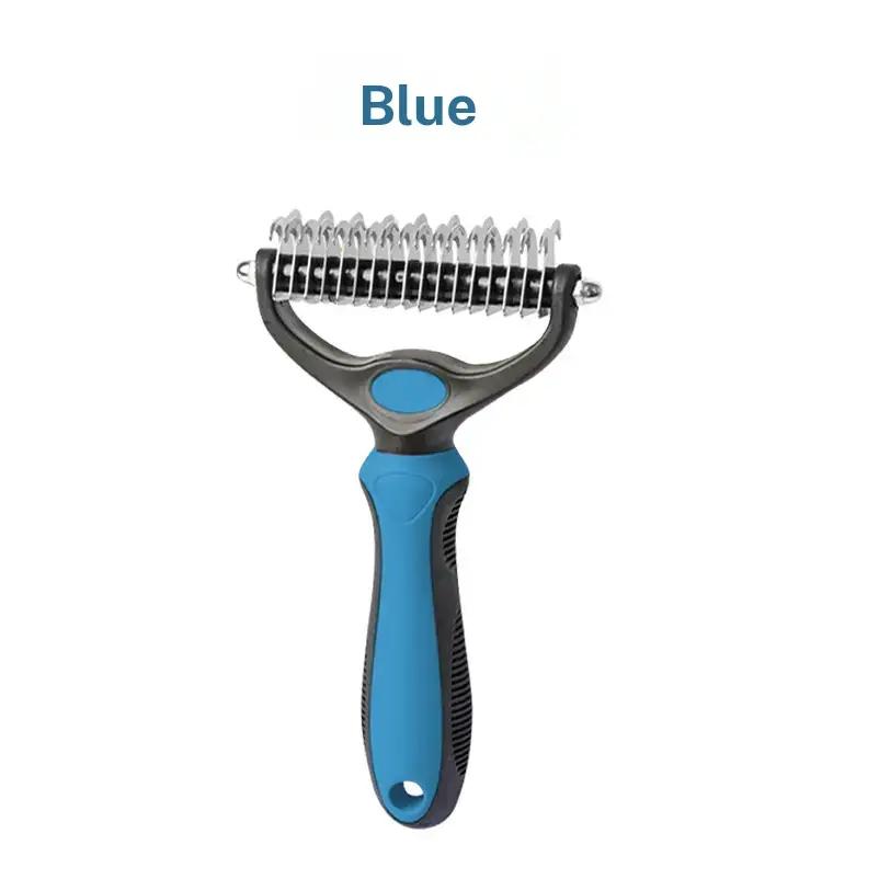 Original Pet Detangling Comb, Dual-Sided Fur Remover Tool, Wide Dog Grooming Brush, Reduces Shedding 95%, Ideal for Long Hair Dogs and Cats