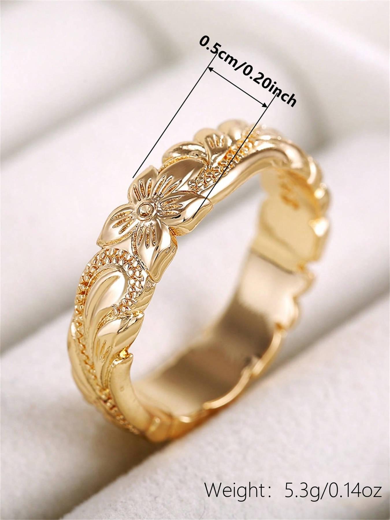 Elegant Flower Design Ring for Women, Fashion Jewelry for Party, Daily Clothing Decor, Elegant Everyday Ring, Trendy & Exquisite Wedding Engagement Anniversary Party Jewelry Gifts, Jewelry Accessories