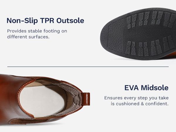 Bruno Marc Men's Vegan Leather Dress Chelsea Boots SpringStatements