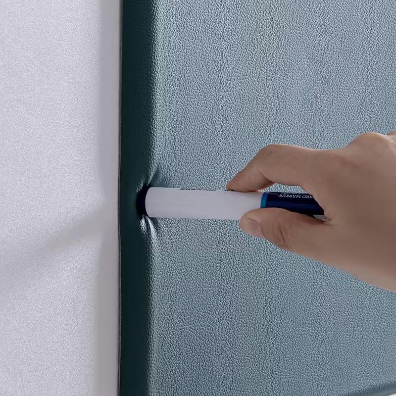 Self-adhesive 3D relief bumper soft wall panel, peel and stick, removable, soundproofing, safety protection, high-end leather wallpaper, for home decoration, bedroom, living room background, kitchen, 13.78inx13.78in