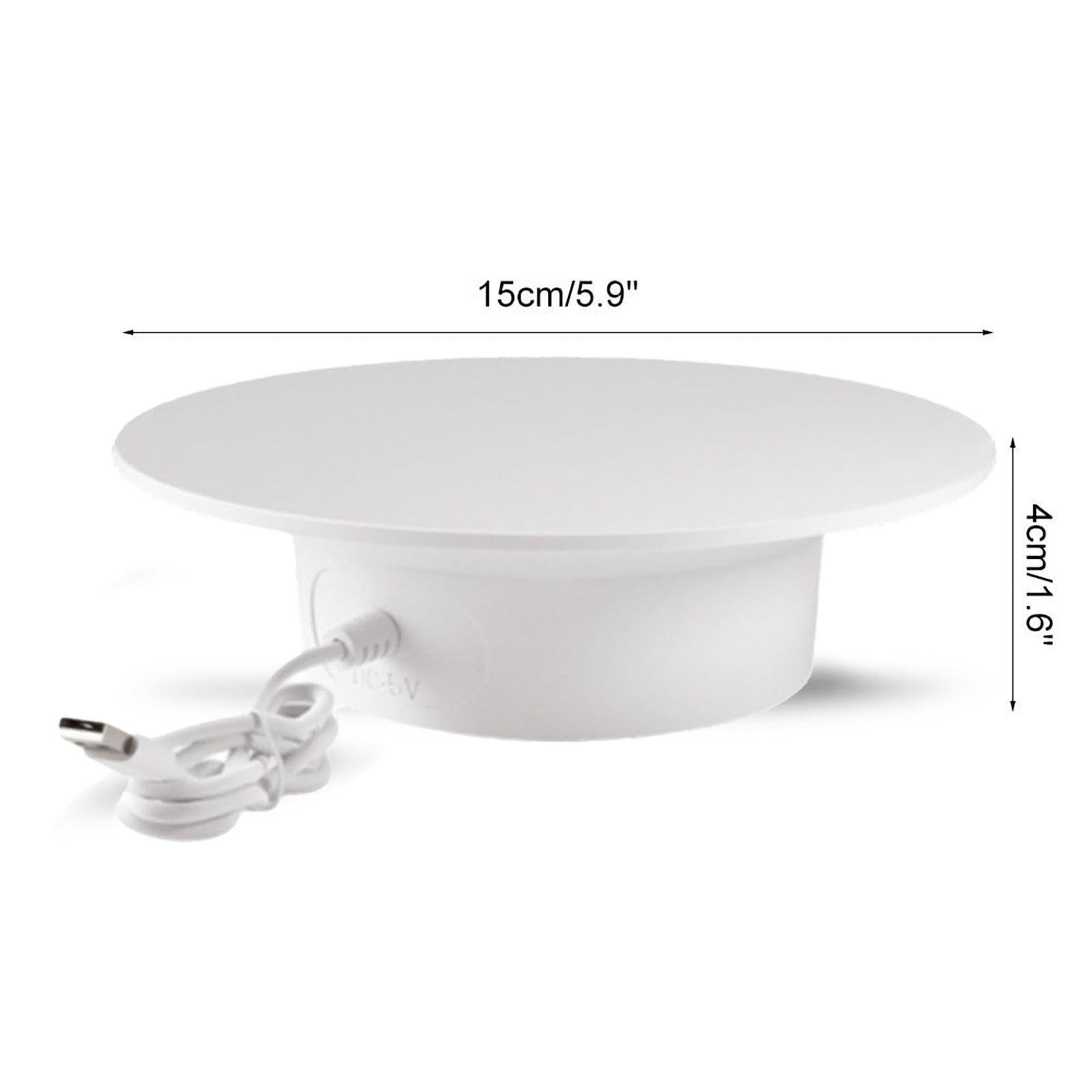 2Pcs 6 Inch 8 Inch The 360° electric rotating display stand, Display Holder, has a diameter of 15 CM 20 CM, The USB electric rotating table rotates clockwise and is suitable for jewelry, lipstick, watches, photography, figurines, live streaming 2Pcs 6 Inch 8 Inch The 360° electric rotating display stand, Display Holder, has a diameter of 15 CM 20 CM, The USB electric rotating table rotates clockwise and is suitable for jewelry, lipstick, watches, photography, figurines, live streaming