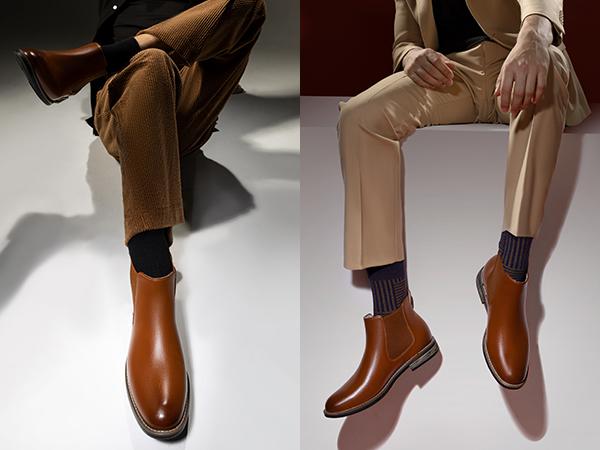 Bruno Marc Men's Timeless Suede Leather Chelsea Boots Comfortable Classic Ankle Boots for Walking Stylish Casual Dress Footwear for Men winter boots boots for fall black boots SpringStatements