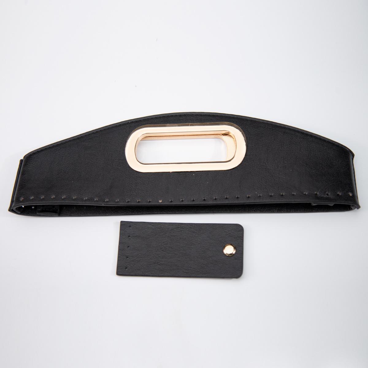 1piece Bag Handle Set, Integrated Bag Head with Carry Handle, Faux Leather Handbag Additions, DIY Wallet Making, Straw Bags Accessories