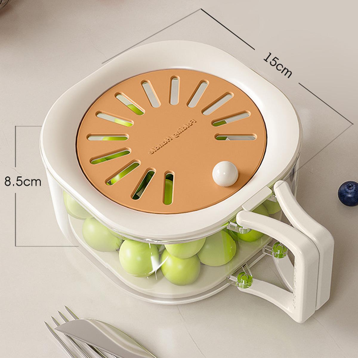 Fruit washing and draining container