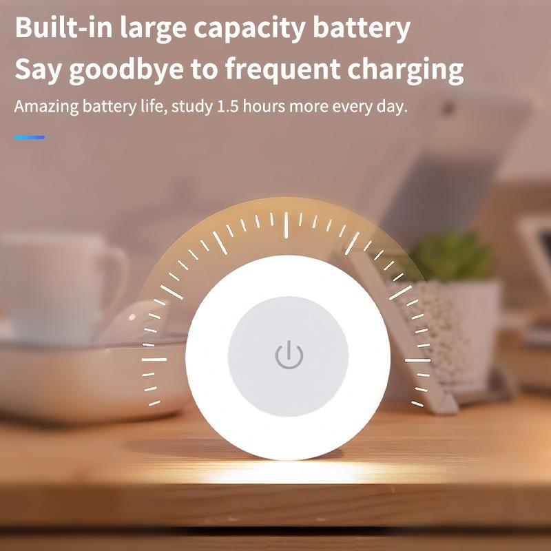 Adjustable Night Light Touch Sensor Bedside Lamp, Rechargeable LED Nightlight for Bedroom Living Room Nursery, Energy Saving Tabletop Design