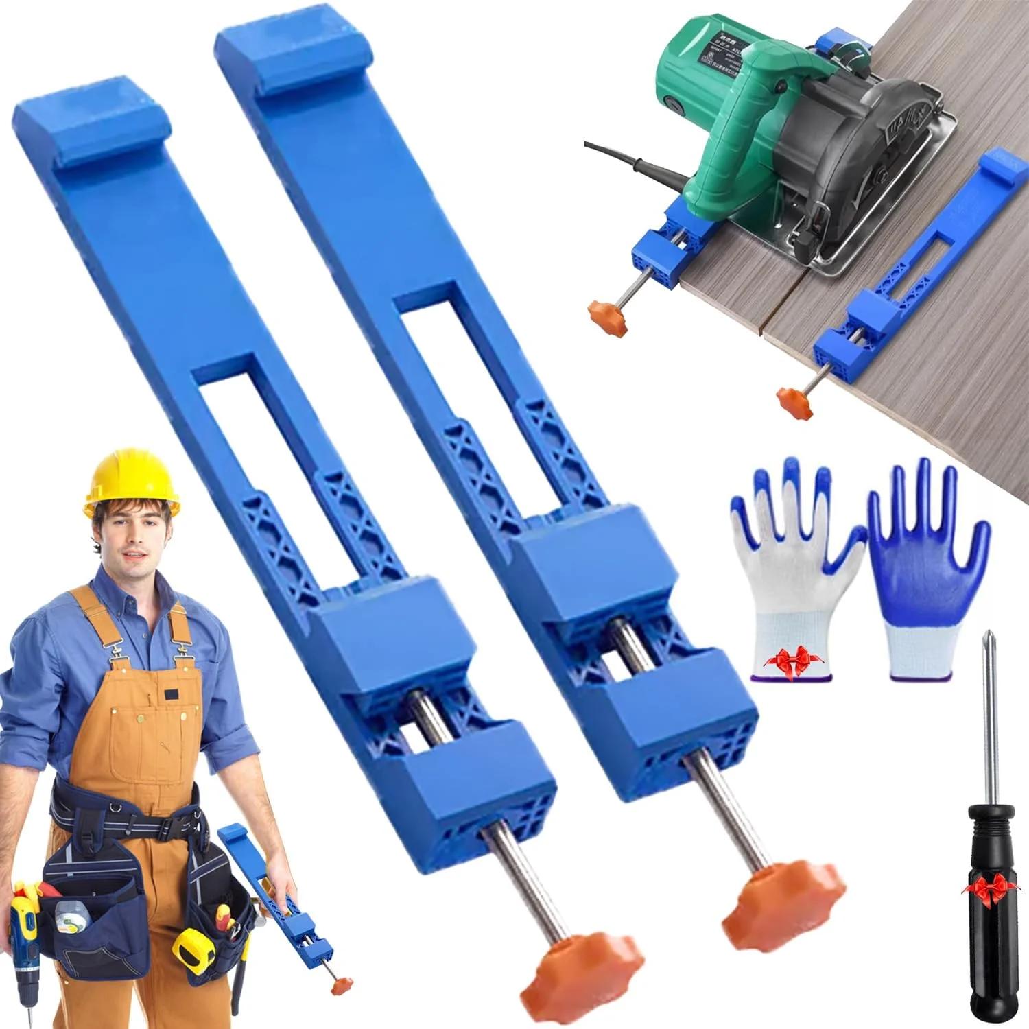 Adjustable Cutting Machine Base Guide, Electric Circular Saw Milling Positioning Clamp, Precision Wood Cutting Guide, Woodworking Tools, Specially Designed for Precision Cutting and Milling Tasks