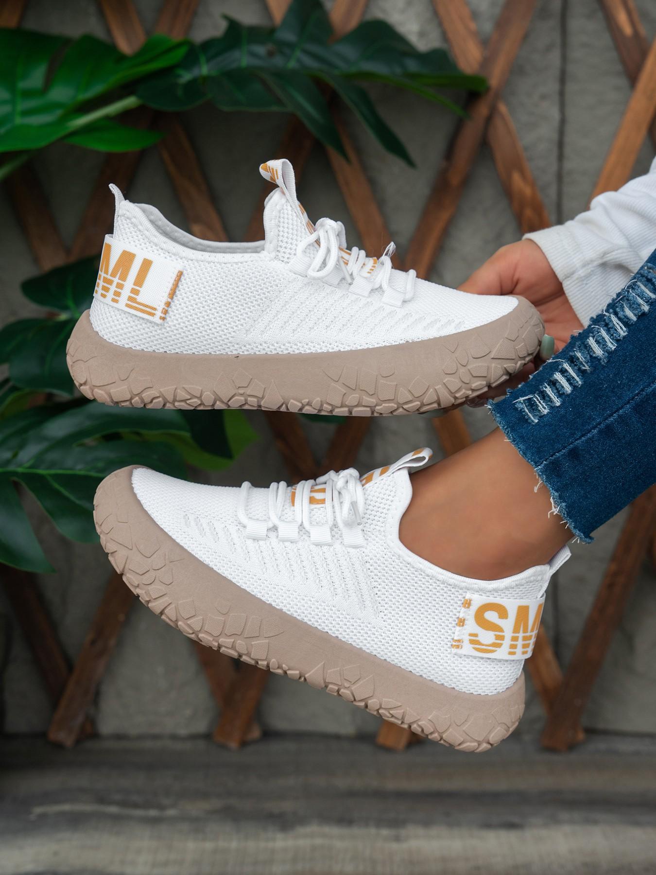 Women's Casual Sneakers, Breathable Mesh, Elastic Laces, Thick Sole, Thick Soled Sneakers, Anti-Slip, Lightweight, Casual Athletic Sneakers, Trendy, Perfect for Daily Wear, Sports, Outdoor Activities