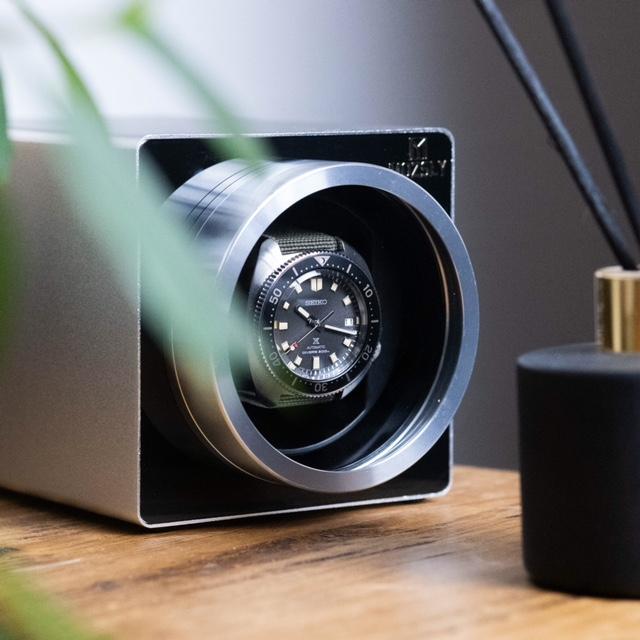 MOZSLY Watch Winder for Automatic Watches 12 Rotation Mode with Quite Motor Metal MOZSLY Watch Winder for Automatic Watches 12 Rotation Mode with Quite Motor Metal