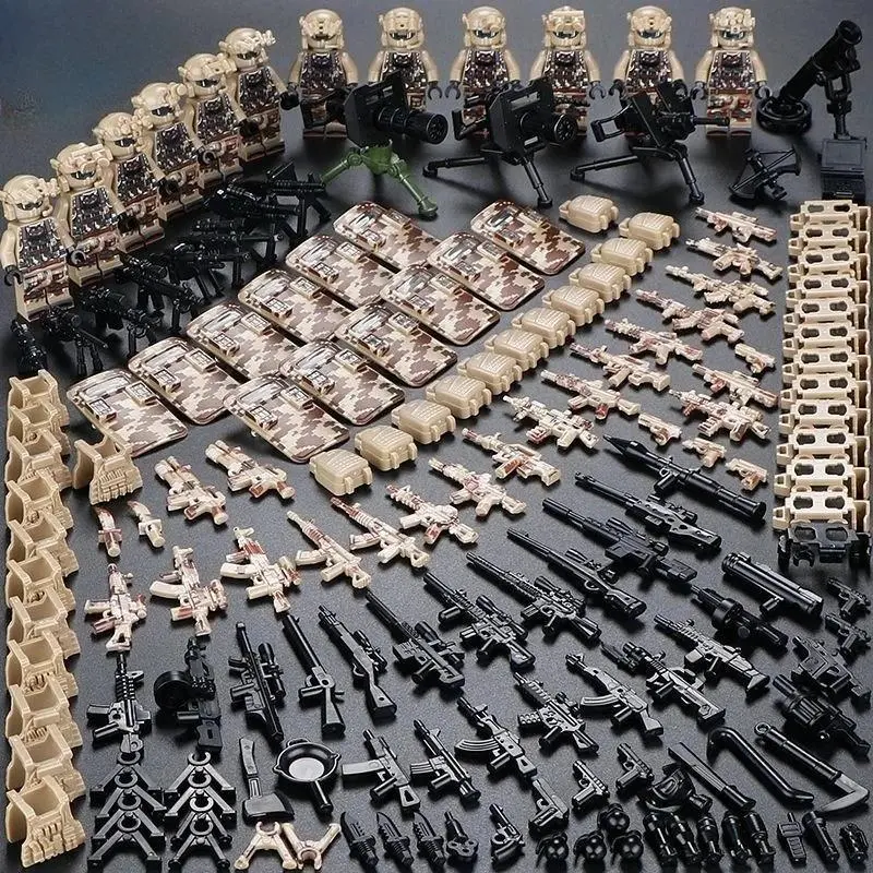 2026 New hot item  Military building blocks, special forces, ghost swat, soldier assembly, explosion-proof police building blocks, ghost swat