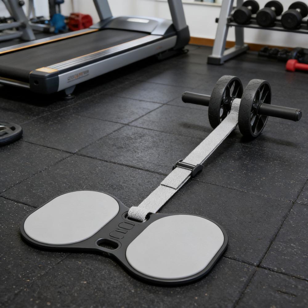 Automatic rebound ab roller with adjustable resistance, heavy-duty 330lb load-bearing. Non-slip surface and thick EVA knee pad protect joints. With unisex exercise guide for home ab training, compact portable for full core workout.