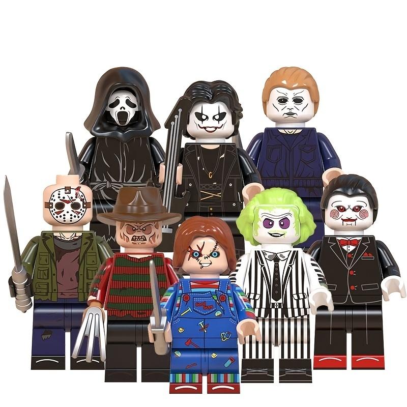 1 pc/8PCS Figure Horror Movie Day Of The Dead Mini Building Blocks Children Adult Halloween Christmas Toys Gift