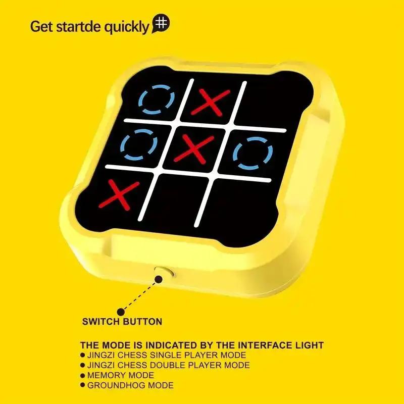 The electronic educational game Tic - Tac - Toe, the best gift, a tabletop game combining strategy and fun, made of durable ABS material, a classic interactive game, and a family entertainment item