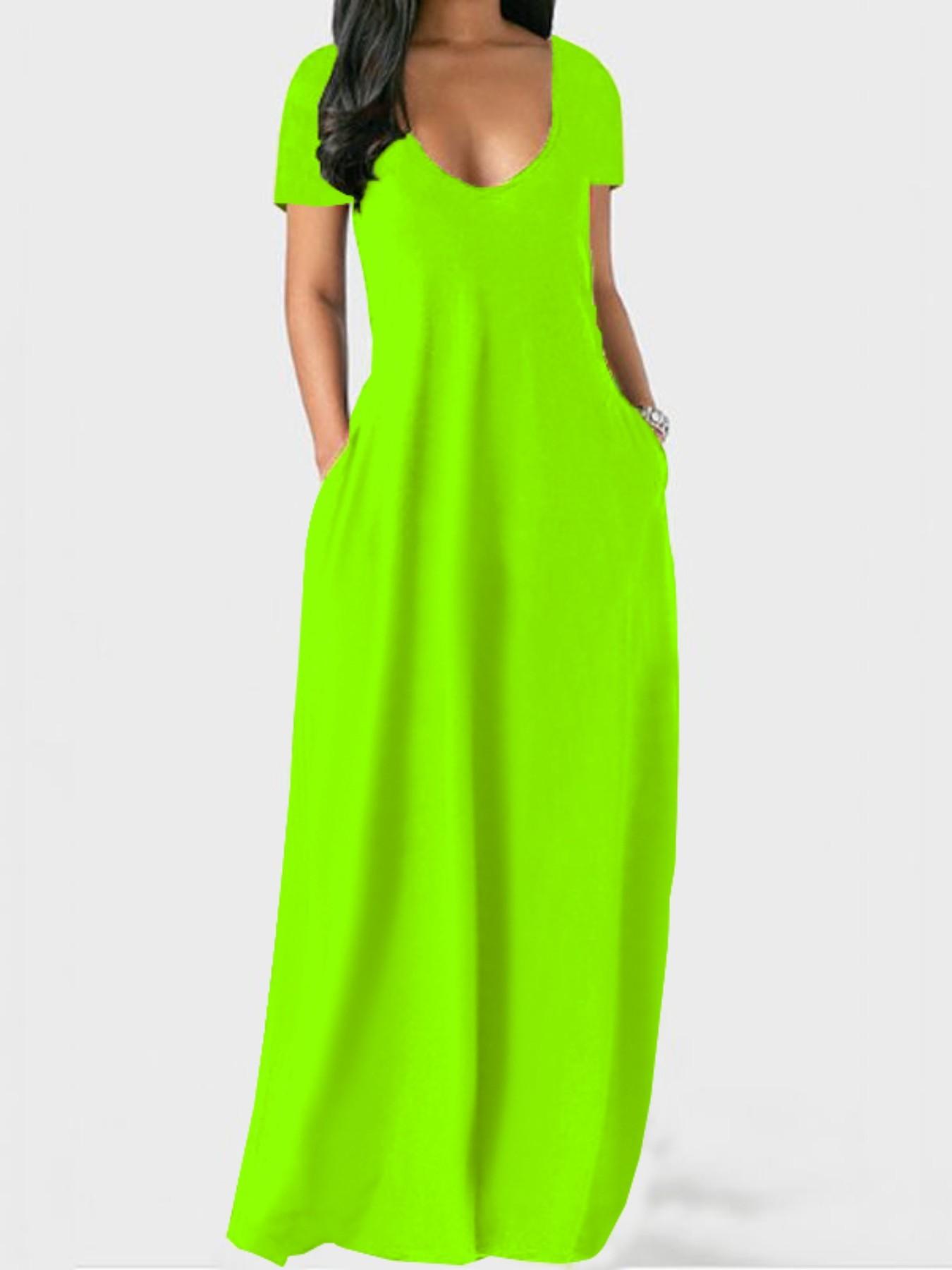 Women's Casual Simple Basic Loose Pocket Long Sleeve Dress, Comfortable and Stylish Design, Perfect for Daily Wear and Relaxing Moments, Casual Dresses