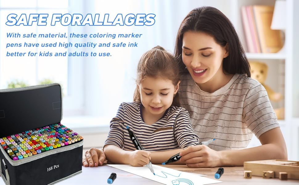 KIDGENIUS 262/168/120 Color Alcohol Marker Set for Sketching and Drawing Perfect for Anime Landscape Fashion Illustration Fast Dry Waterproof Refillable Ink Dual Tip Design Ideal for Fine Detail and Large Area Coloring Easter Gift KIDGENIUS 262/168/120 Color Alcohol Marker Set for Sketching and Drawing Perfect for Anime Landscape Fashion Illustration Fast Dry Waterproof Refillable Ink Dual Tip Design Ideal for Fine Detail and Large Area Coloring Easter Gift