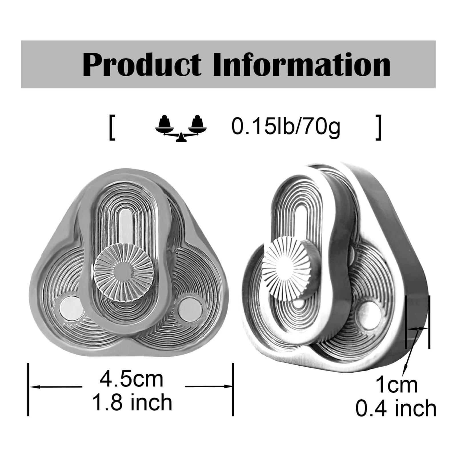 1pc Triangle Metal Stress Relief Adult Fidget Toy, Magnetic Metal Slider for Anxiety Relief, Edc Finger Toy for Pressure Management