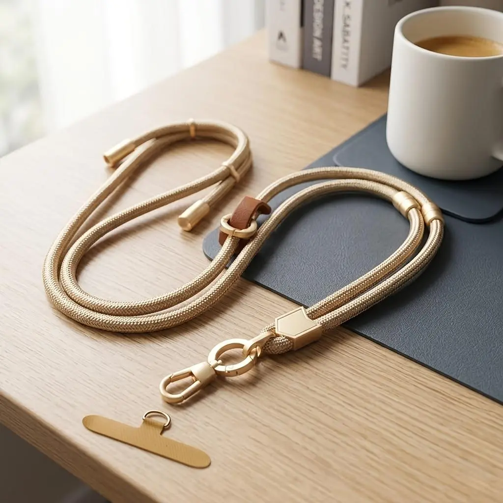 [Crossbody Lanyard] Crossbody Wrist Neck Lanyard Three-In-One Multifunctional INS Men'S And Women'S Outdoor Phone Bag Strap Long Rope