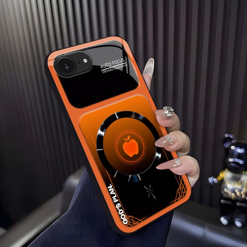 “God’s Plan” MagSafe phone case — neon cyberpunk faith magnetic cover for iPhone 16e — 975