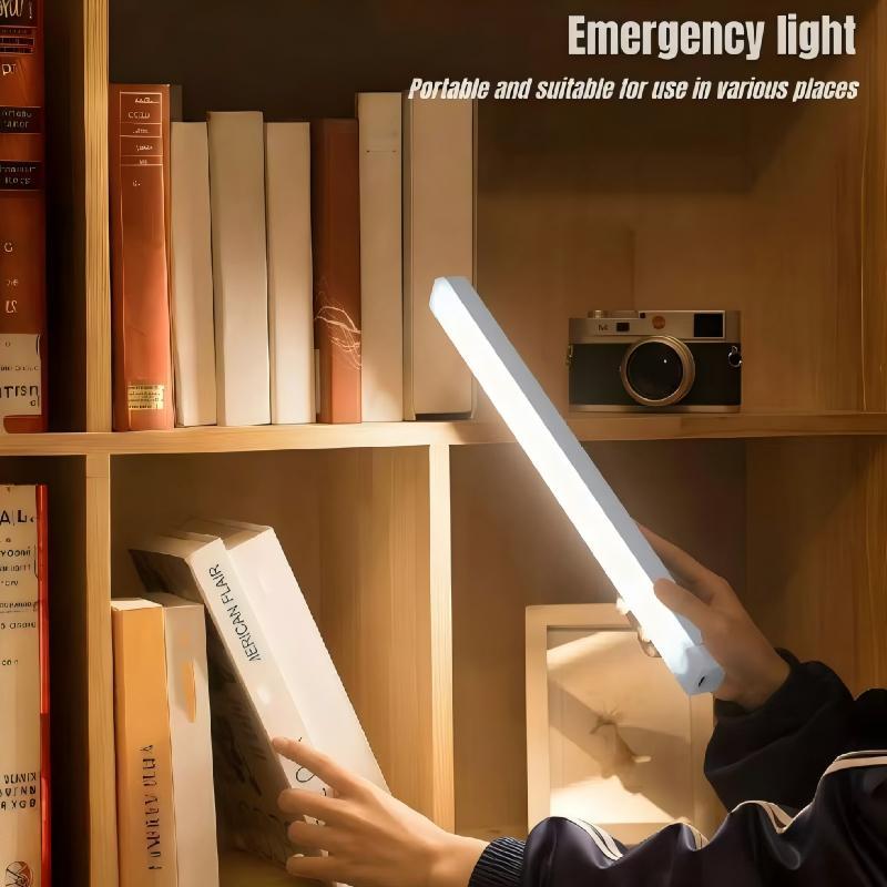 Smart Motion Sensor LED Strip Light, Wireless Magnetic Self-Adhesive Installation, USB Rechargeable Cabinet Drawer Night Light