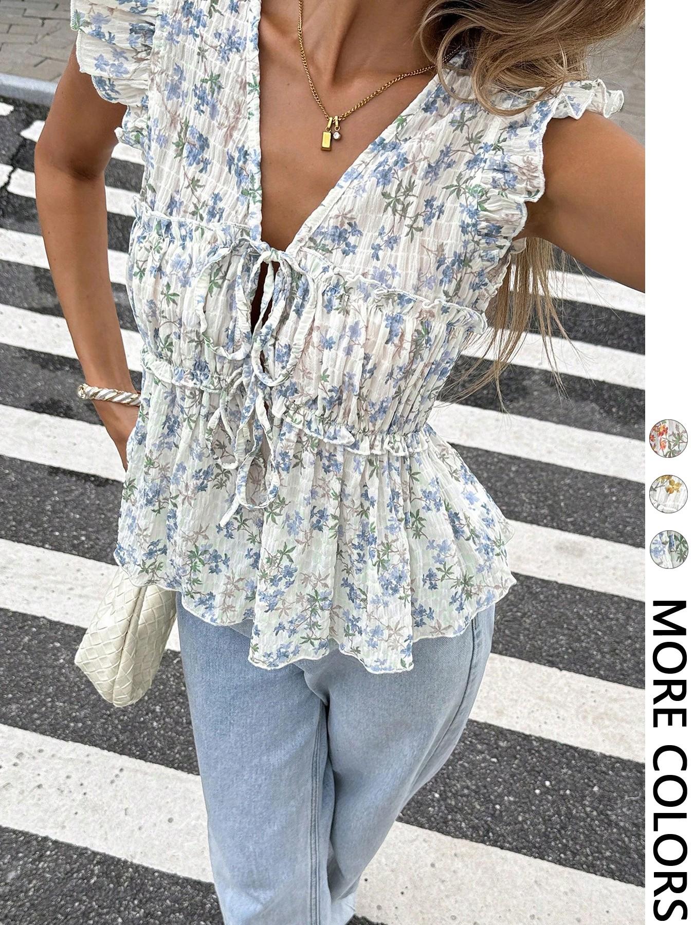 Women's Sleeveless Fitted Shirt Blouse, Fashionable For Summer