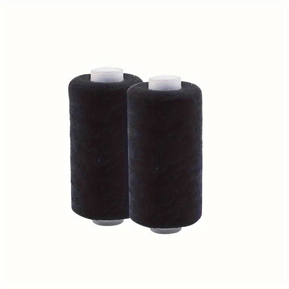 2pcs Black And White Sewing Thread, 500m/Roll, High-Quality Polyester Threads For Sewing Machine And Hand Stitching