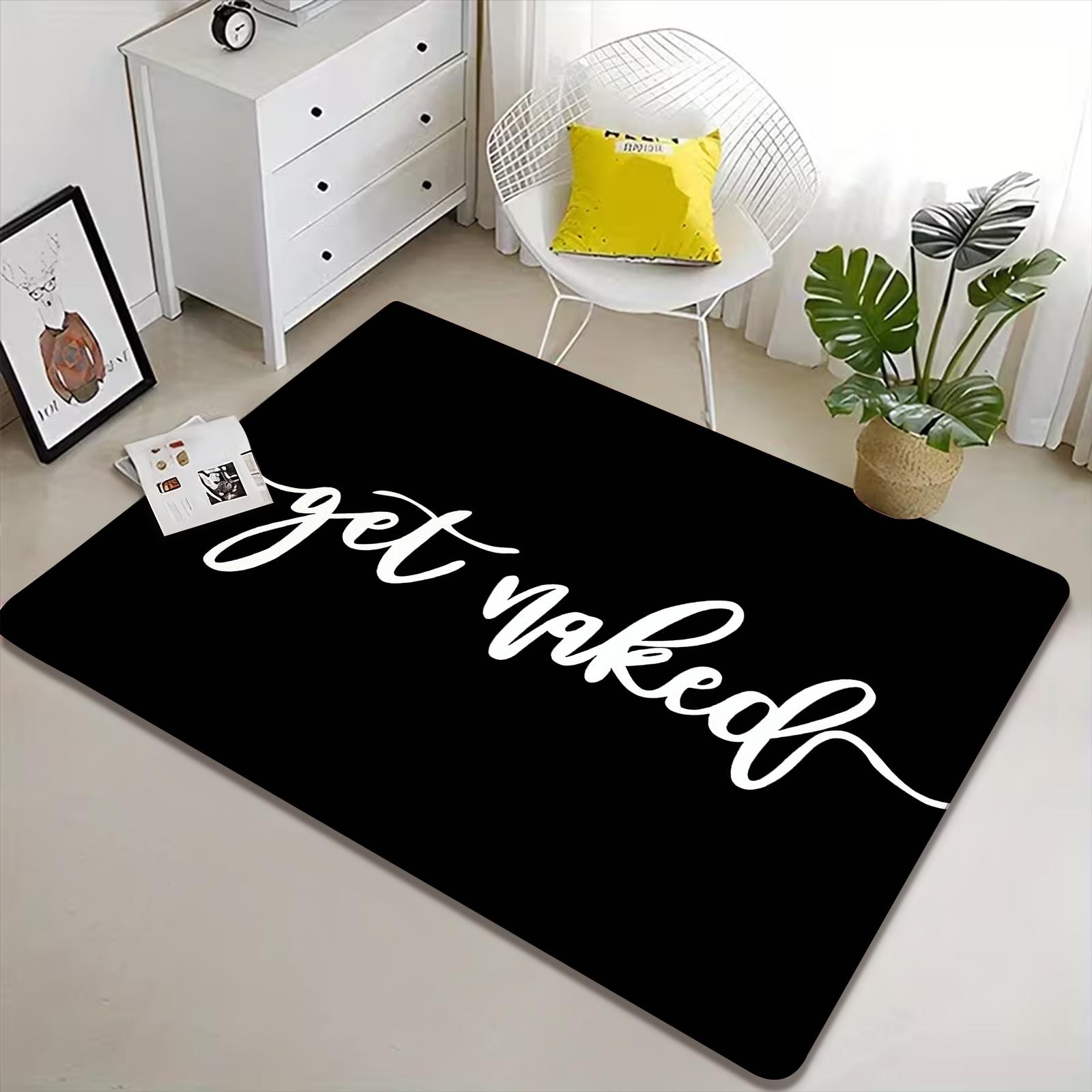Get Naked Bathroom Mat, Fun and Non-Slip Bath Rug, Absorbent and Easy to Clean, Perfect for Unique Bathroom Decor, Bathroom Decorative Mat, Bathroom Floor Mat