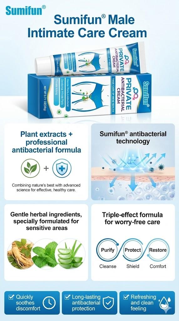 Men's Itch Relief Cream External Use Cream Intimate Cleansing Ointment