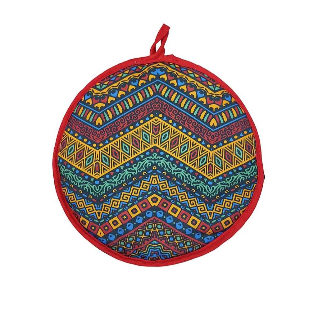 Mexican Thickened Corn Tortilla Insulation Bag, Pure Cotton Round Heat Resistant, Ideal for Mexican Cuisine, Durable & Reusable