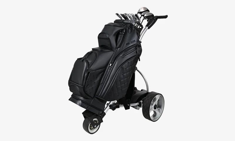 Ask Echo Golf 2025 SLC-130LE Luxury 15 Way Full Length Dividers Golf Quiet Synthetic Leather Cart Bag