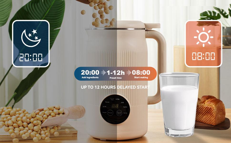 Fully Automatic Nut Milk Blender Juice Blender Watermelon Soy Milk Citrus Juicer Picnic Home Soybean Milk Machine,