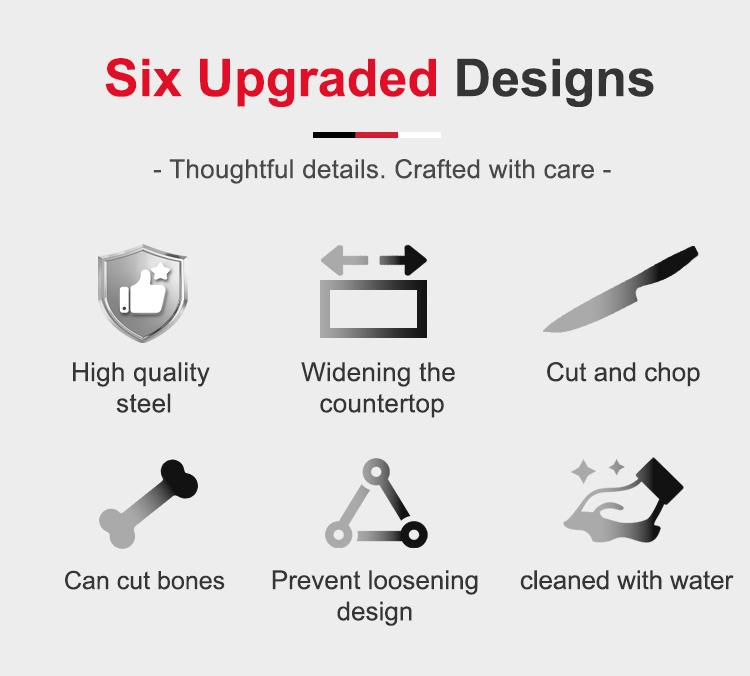 Beef Cutting Machine - Manual Meat Cutting Machine for Household Fish, Frozen Meat, Beef, Chicken, Ribs, Dried Meat & Vegetables knife set