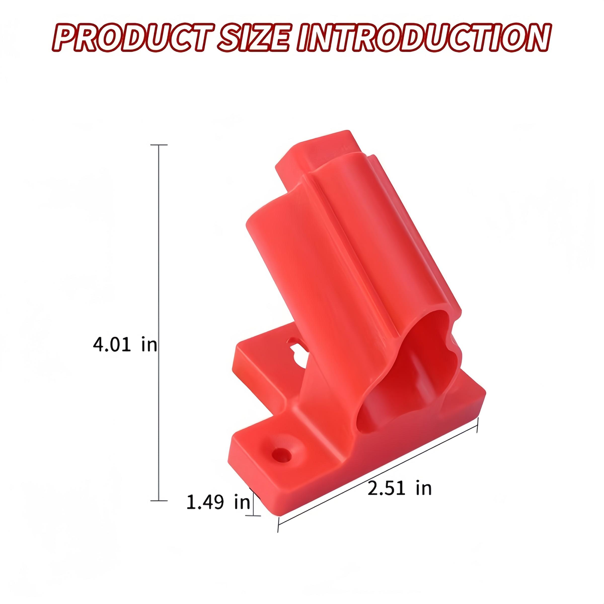 Milwaukee M12 12V Lithium-Ion Tool Rack, 2-Piece Plastic Electric Tool Holder with Screws, Wall-Mounted Design, Durable Structure, Compact Storage