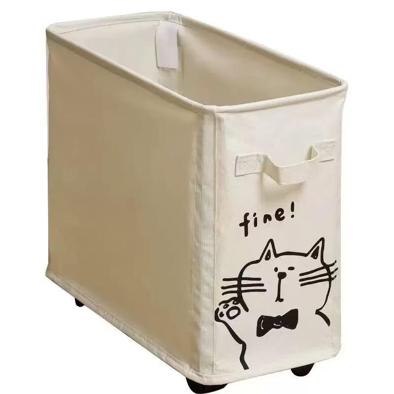 Under Desk Rolling Storage Cart, Mobile Office Organizer, Wheeled Push Cart, Under Desk Shelf, Space-Saving Storage Basket