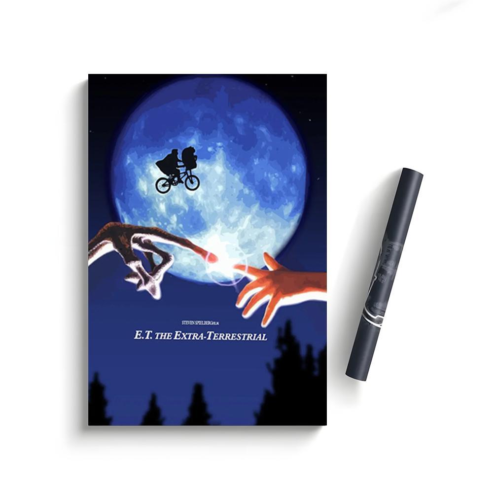 Alien Movie Retro Poster Self-Adhesive Waterproof Art Sticker, Aesthetic Minimalist Wall Poster for Coffee Shop, Bar & Home Room Decor