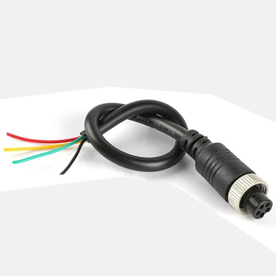M12 4Pin Aviation Signal Cable Male / Female Plug GX12 for Car Camera/ DVR Video Camera & CCTV Monitor & Subwoofer