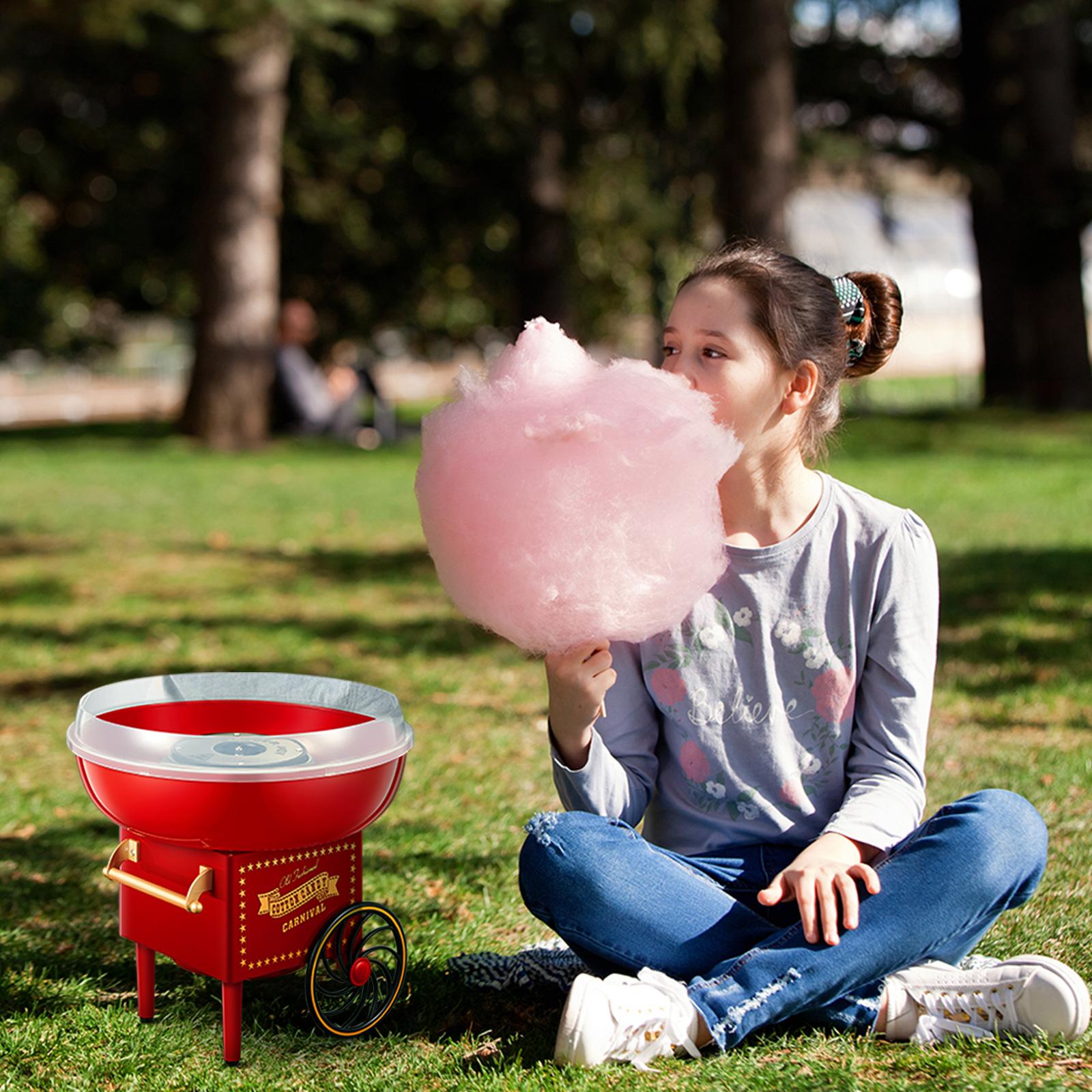 FOHERE Cotton Candy Machine, Home Candy Maker with a Scoop and 10 Sricks for Kid Fun, Family Parties, Chrismas Gift, Red Vintage, Easy to Operate & Clean FOHERE Cotton Candy Machine, Home Candy Maker with a Scoop and 10 Sricks for Kid Fun, Family Parties, Chrismas Gift, Red Vintage, Easy to Operate & Clean