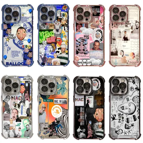 Fashionable Mac Miller Cool Singer Y2K INS Style Phone Case for iPhone 18 17 16 15 14 13 12 11 Pro Max Plus Air Anti Fall Protective Drop-proof Gift Unique Design